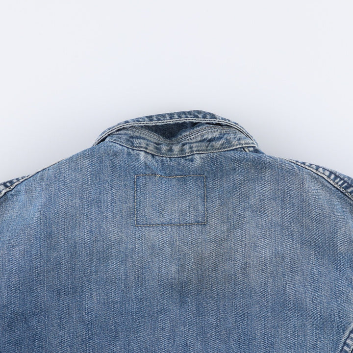 2000'S Levi's ENGINEERED 70100-1655 draped Euro model denim jacket, men's size L cotton blue type Vintage Second Hand