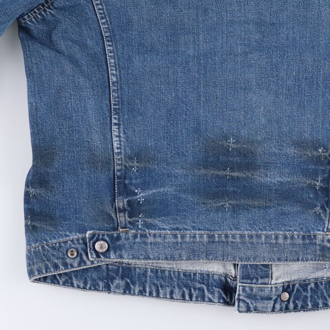 2000'S Levi's ENGINEERED 70100-1655 draped Euro model denim jacket, men's size L cotton blue type Vintage Second Hand