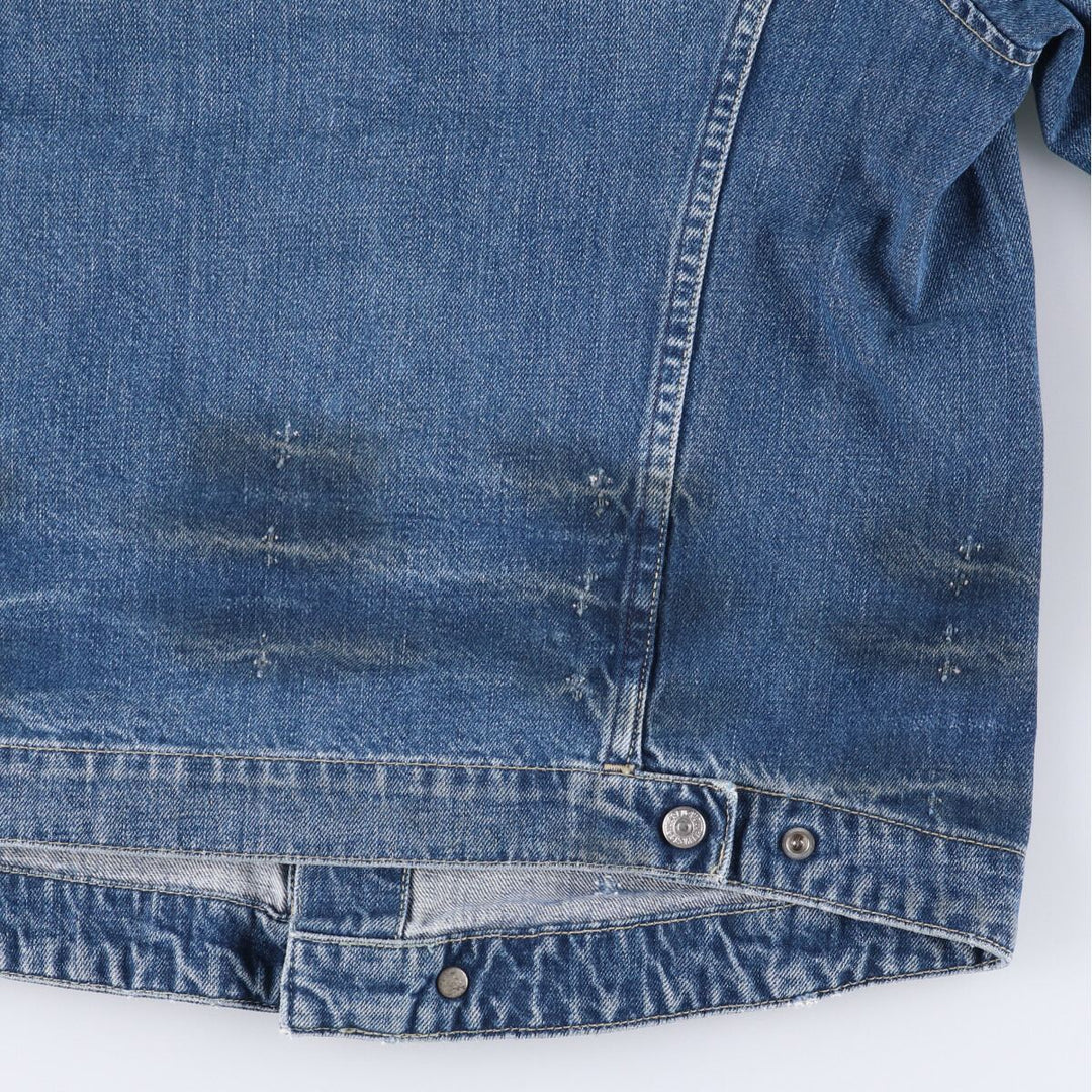 2000'S Levi's ENGINEERED 70100-1655 draped Euro model denim jacket, men's size L cotton blue type Vintage Second Hand