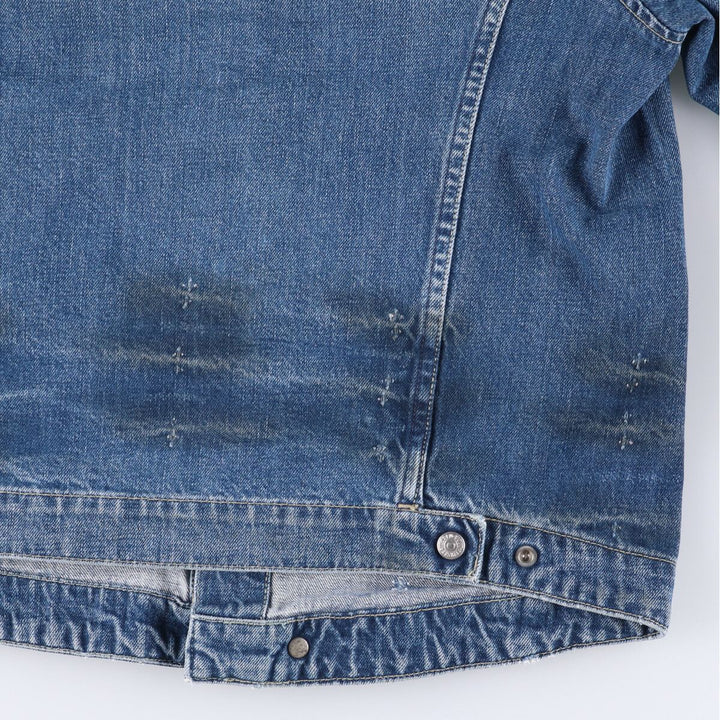 2000'S Levi's ENGINEERED 70100-1655 draped Euro model denim jacket, men's size L cotton blue type Vintage Second Hand