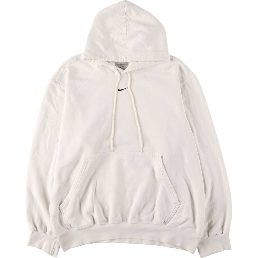 00'S Nike Sweat Pullover Hoodie Men's M Size cotton white type Vintage Second Hand