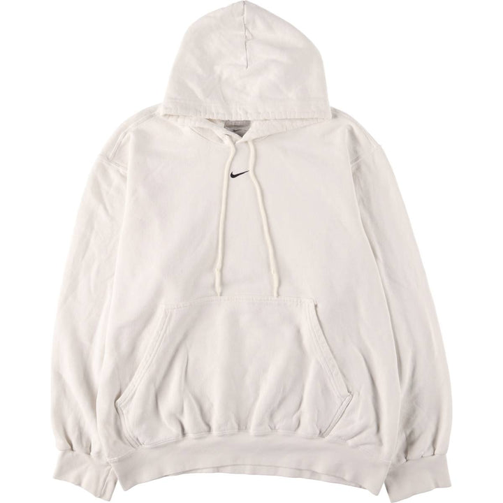 00'S Nike Sweat Pullover Hoodie Men's M Size cotton white type Vintage Second Hand
