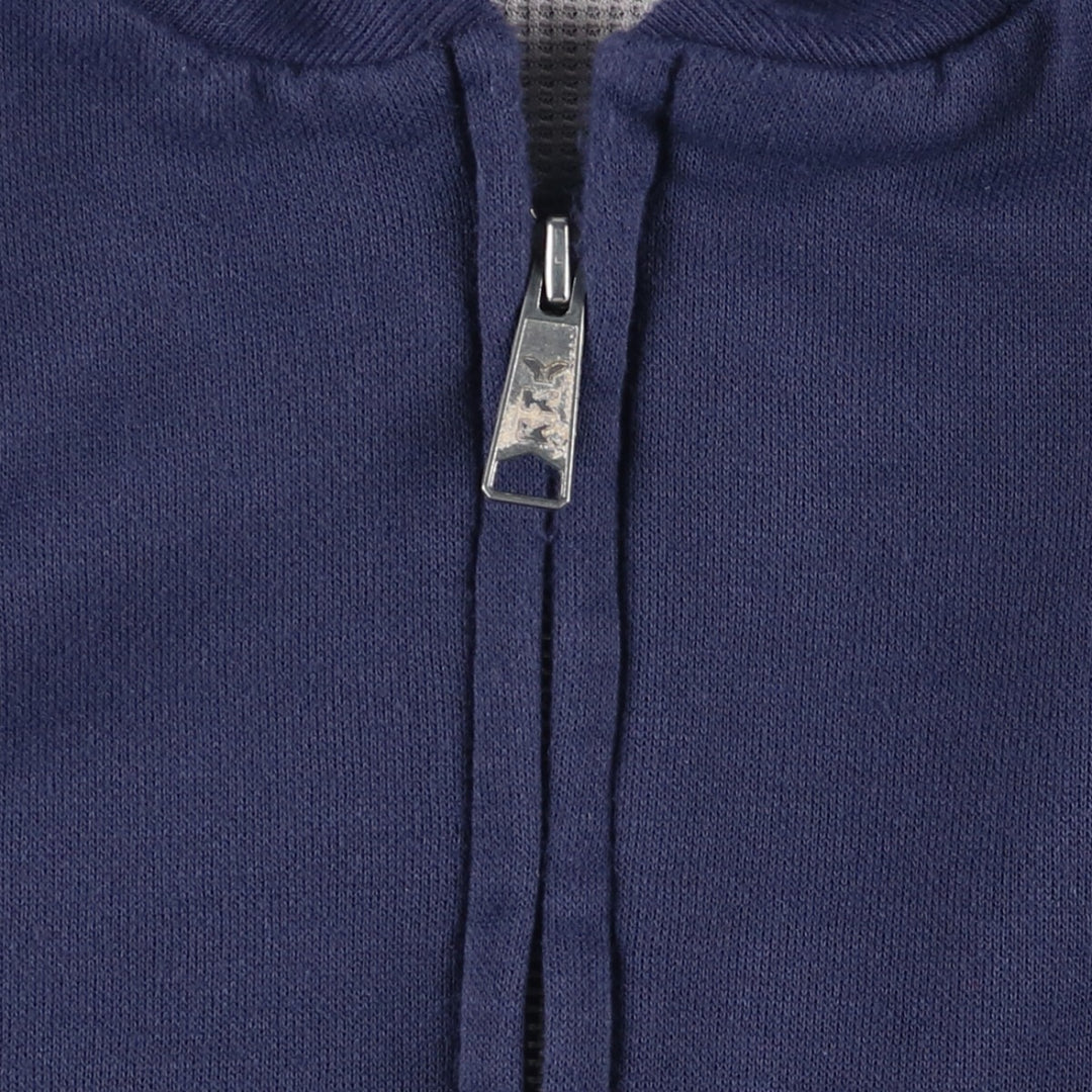 Vintage 90'S MULESKINS full-zip sweatshirt, made in the USA, size M, men's unclear Navy blue Vintage Second Hand
