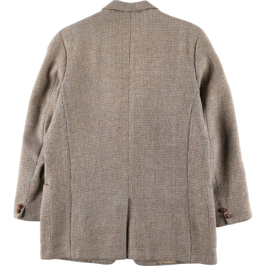 Hudson's Bay Company Harris Tweed Color Nep Wool Tailored Jacket, Men's Size L unclear Beige type Vintage Second Hand
