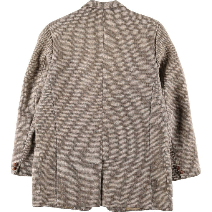 Hudson's Bay Company Harris Tweed Color Nep Wool Tailored Jacket, Men's Size L unclear Beige type Vintage Second Hand