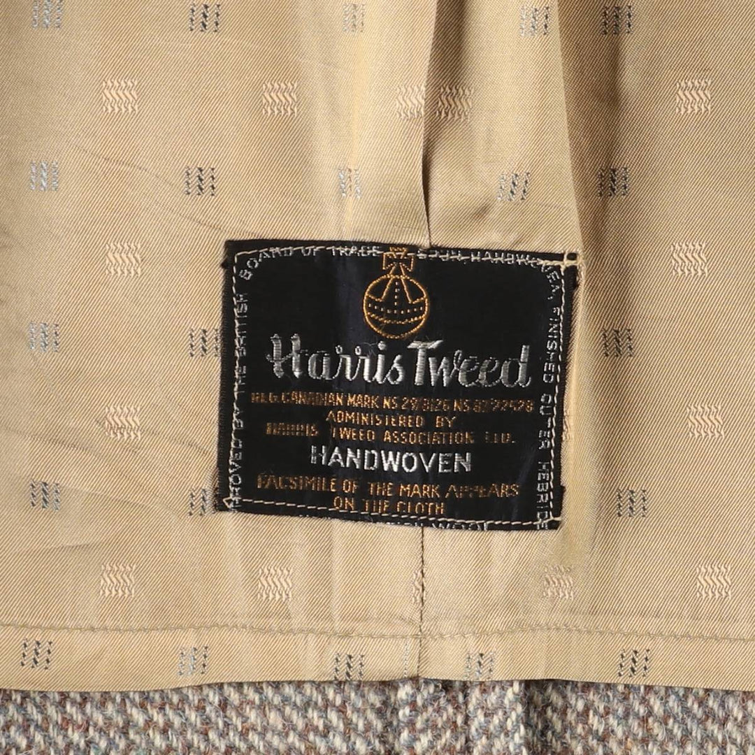 Hudson's Bay Company Harris Tweed Color Nep Wool Tailored Jacket, Men's Size L unclear Beige type Vintage Second Hand