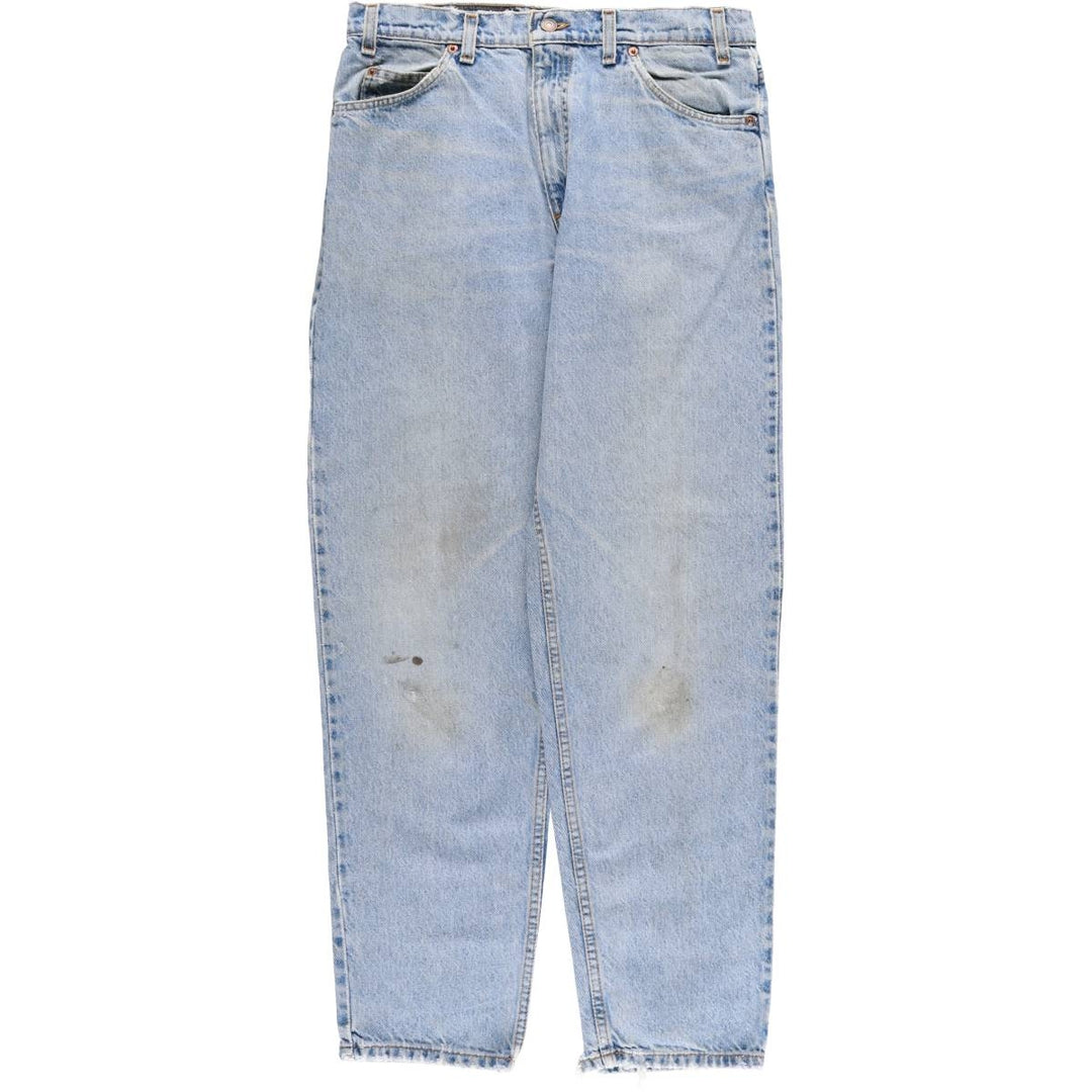 90'S Levi's 10550-0213 Relaxed Fit Tapered Leg Denim Pants with Orange Tab, Men's Size 33 cotton blue type Vintage Second Hand