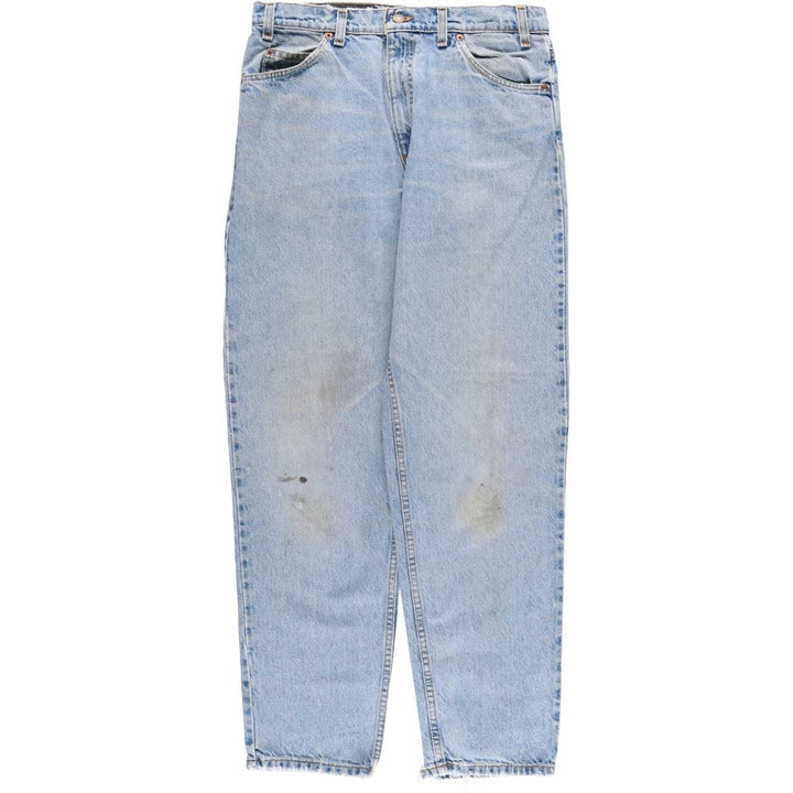 90'S Levi's 10550-0213 Relaxed Fit Tapered Leg Denim Pants with Orange Tab, Men's Size 33 cotton blue type Vintage Second Hand