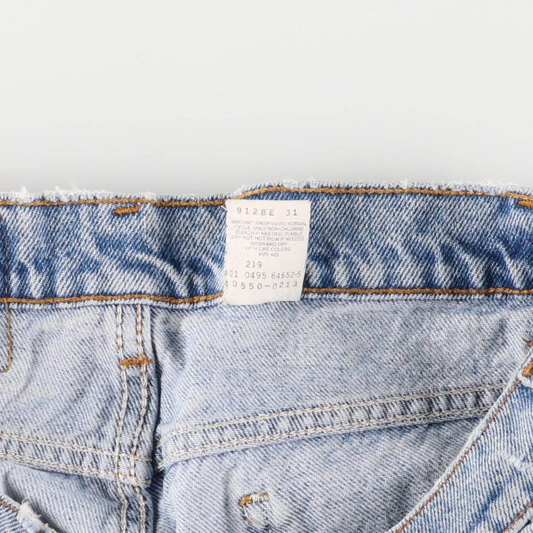 90'S Levi's 10550-0213 Relaxed Fit Tapered Leg Denim Pants with Orange Tab, Men's Size 33 cotton blue type Vintage Second Hand