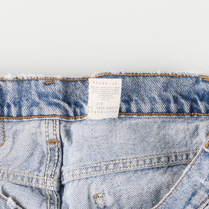 90'S Levi's 10550-0213 Relaxed Fit Tapered Leg Denim Pants with Orange Tab, Men's Size 33 cotton blue type Vintage Second Hand