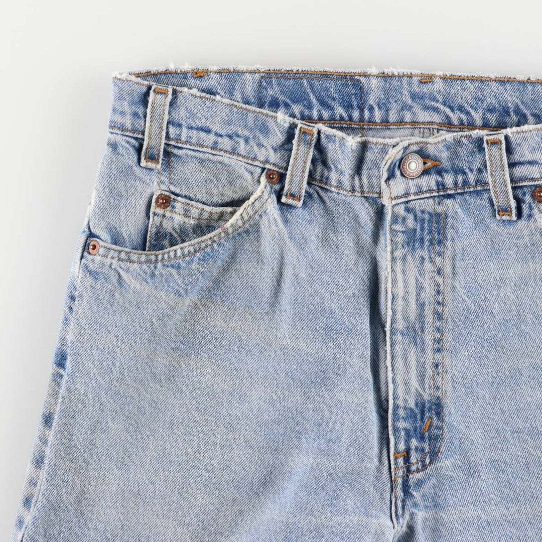 90'S Levi's 10550-0213 Relaxed Fit Tapered Leg Denim Pants with Orange Tab, Men's Size 33 cotton blue type Vintage Second Hand