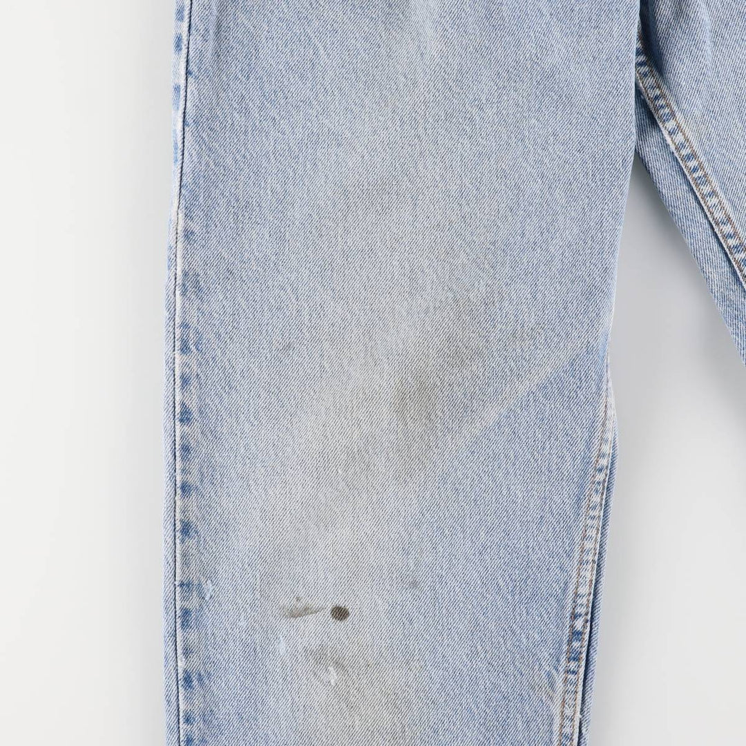 90'S Levi's 10550-0213 Relaxed Fit Tapered Leg Denim Pants with Orange Tab, Men's Size 33 cotton blue type Vintage Second Hand