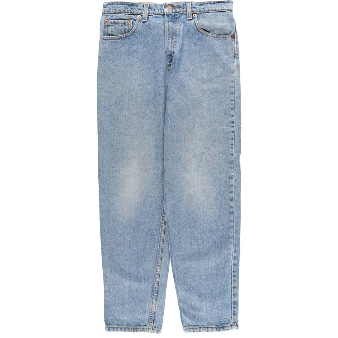 90'S Levi's 550-4891 Relaxed Fit Tapered Leg Denim Pants, Made in USA, Men's Size 32, Vintage cotton blue type Vintage Second Hand