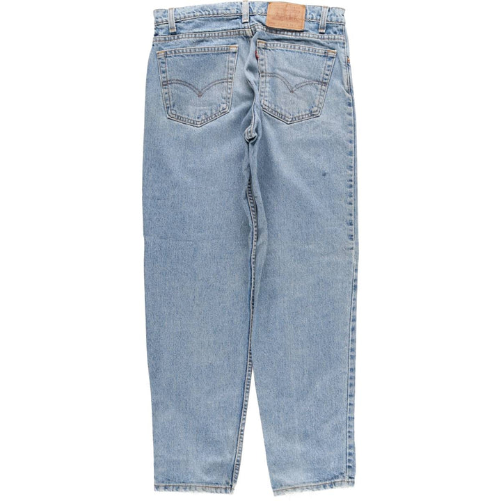 90'S Levi's 550-4891 Relaxed Fit Tapered Leg Denim Pants, Made in USA, Men's Size 32, Vintage cotton blue type Vintage Second Hand