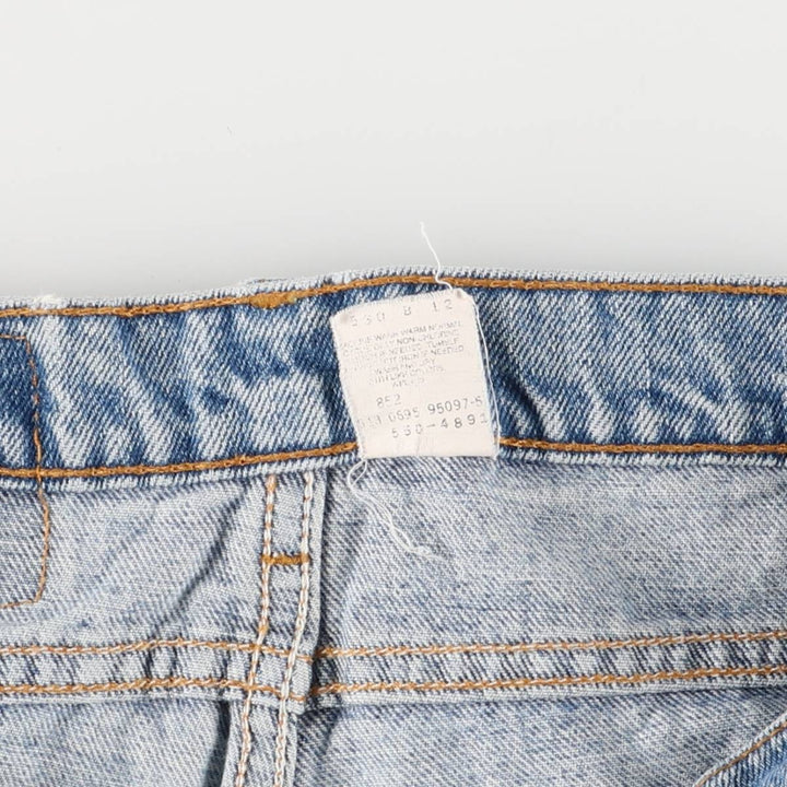 90'S Levi's 550-4891 Relaxed Fit Tapered Leg Denim Pants, Made in USA, Men's Size 32, Vintage cotton blue type Vintage Second Hand