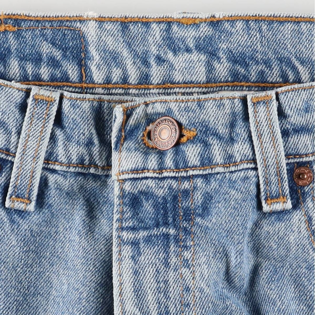 90'S Levi's 550-4891 Relaxed Fit Tapered Leg Denim Pants, Made in USA, Men's Size 32, Vintage cotton blue type Vintage Second Hand