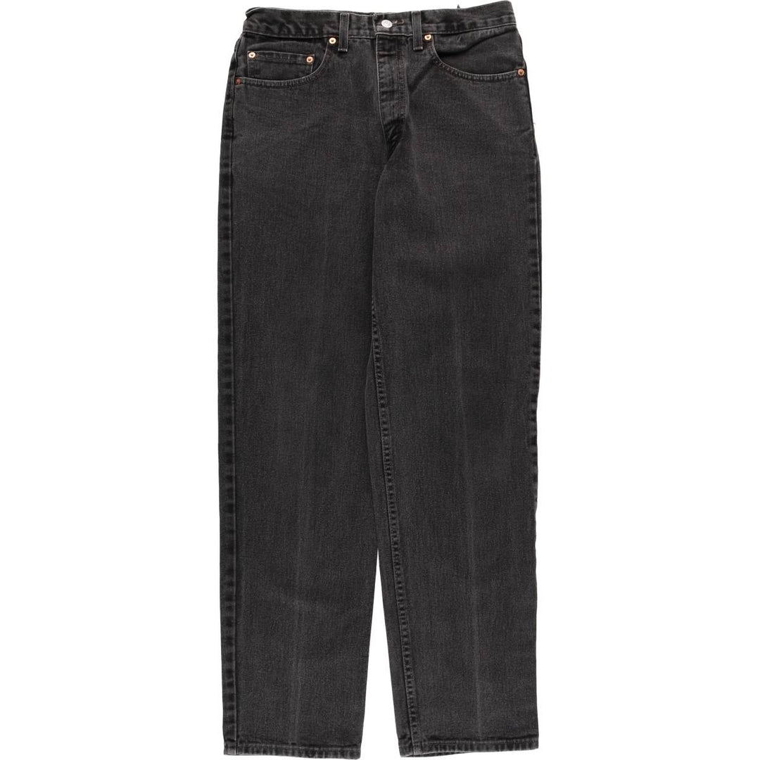 2000'S Levi's 0550-0260 Relaxed Fit Black Denim Tapered Denim Pants, Made in the USA, Men's Size W31 cotton black type Vintage Second Hand