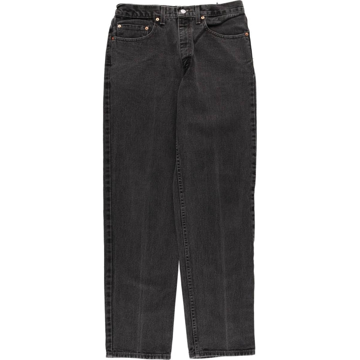 2000'S Levi's 0550-0260 Relaxed Fit Black Denim Tapered Denim Pants, Made in the USA, Men's Size W31 cotton black type Vintage Second Hand