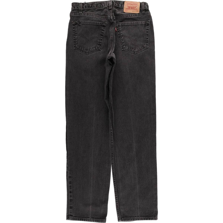 2000'S Levi's 0550-0260 Relaxed Fit Black Denim Tapered Denim Pants, Made in the USA, Men's Size W31 cotton black type Vintage Second Hand
