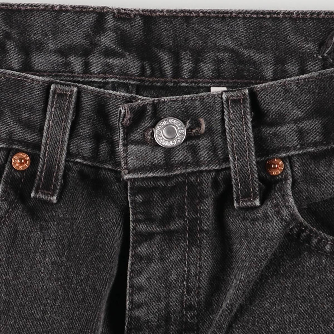 2000'S Levi's 0550-0260 Relaxed Fit Black Denim Tapered Denim Pants, Made in the USA, Men's Size W31 cotton black type Vintage Second Hand
