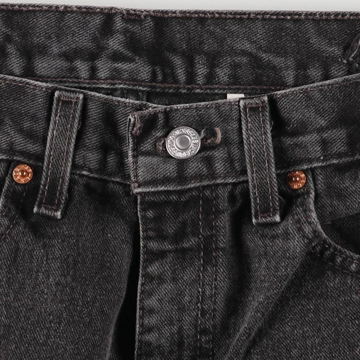 2000'S Levi's 0550-0260 Relaxed Fit Black Denim Tapered Denim Pants, Made in the USA, Men's Size W31 cotton black type Vintage Second Hand