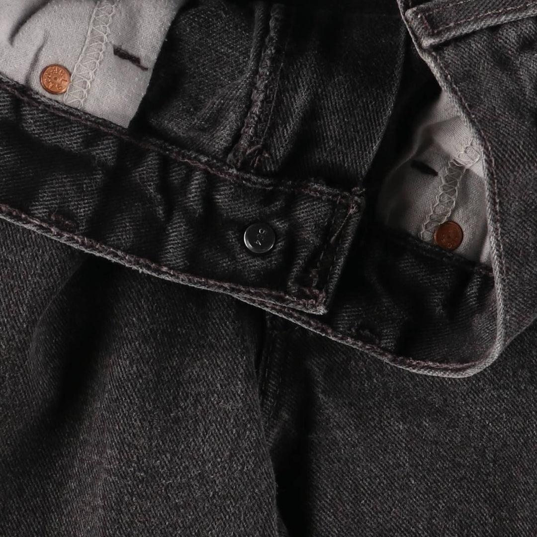 2000'S Levi's 0550-0260 Relaxed Fit Black Denim Tapered Denim Pants, Made in the USA, Men's Size W31 cotton black type Vintage Second Hand