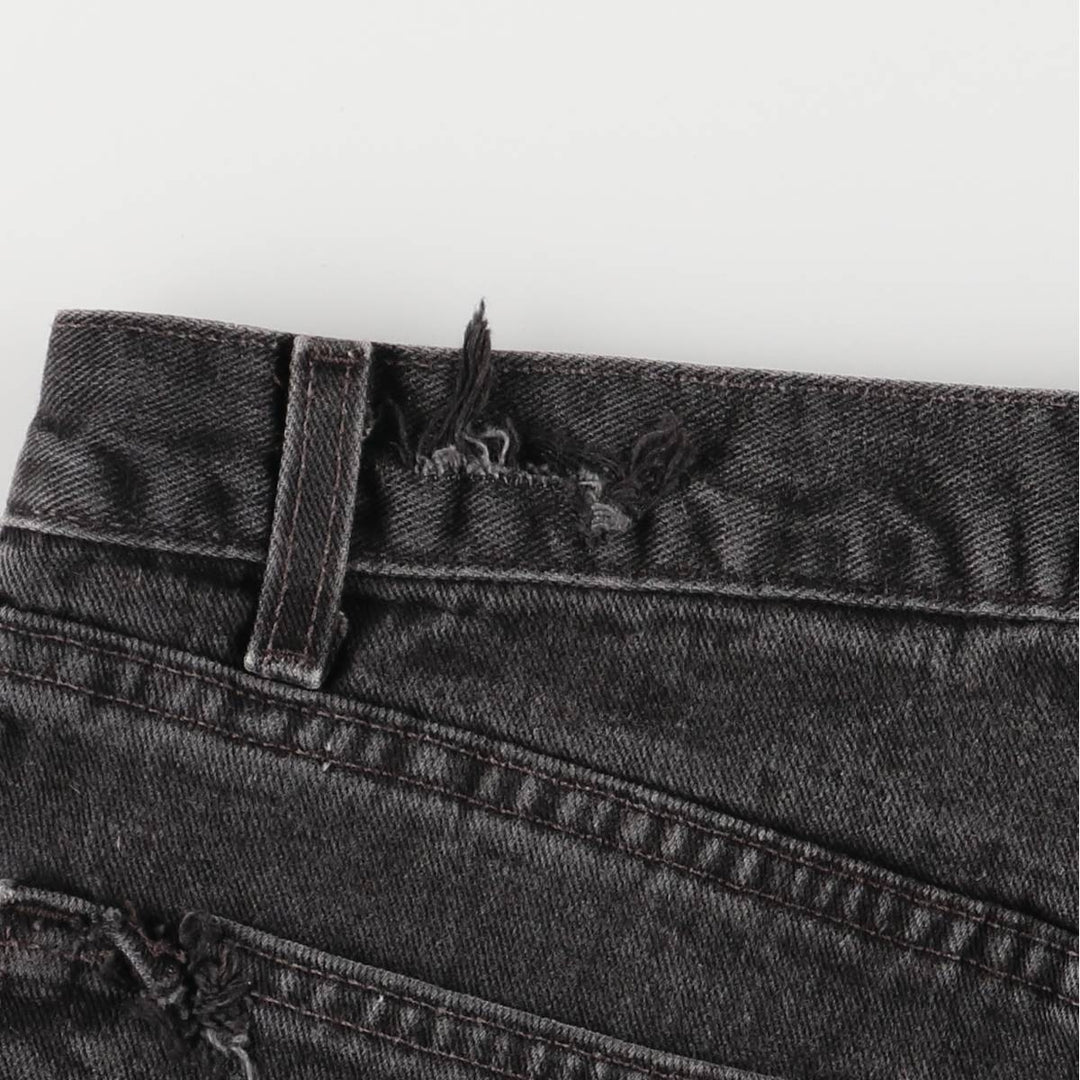 2000'S Levi's 0550-0260 Relaxed Fit Black Denim Tapered Denim Pants, Made in the USA, Men's Size W31 cotton black type Vintage Second Hand