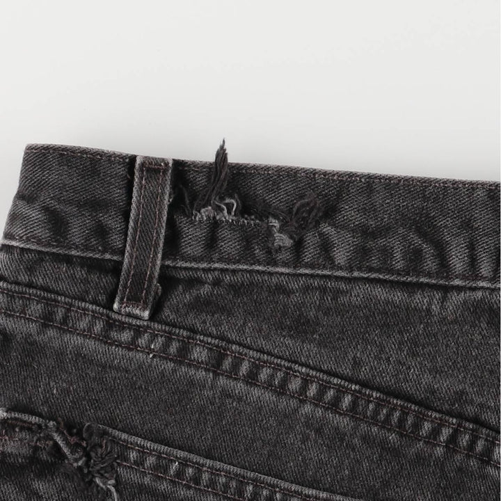 2000'S Levi's 0550-0260 Relaxed Fit Black Denim Tapered Denim Pants, Made in the USA, Men's Size W31 cotton black type Vintage Second Hand
