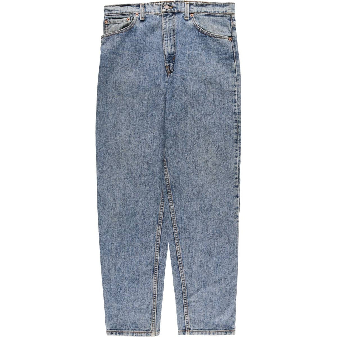 2000'S Levi's 0550-4891 Tapered Denim Pants, Made in USA, Men's Size 34 (approx.) cotton blue type Vintage Second Hand