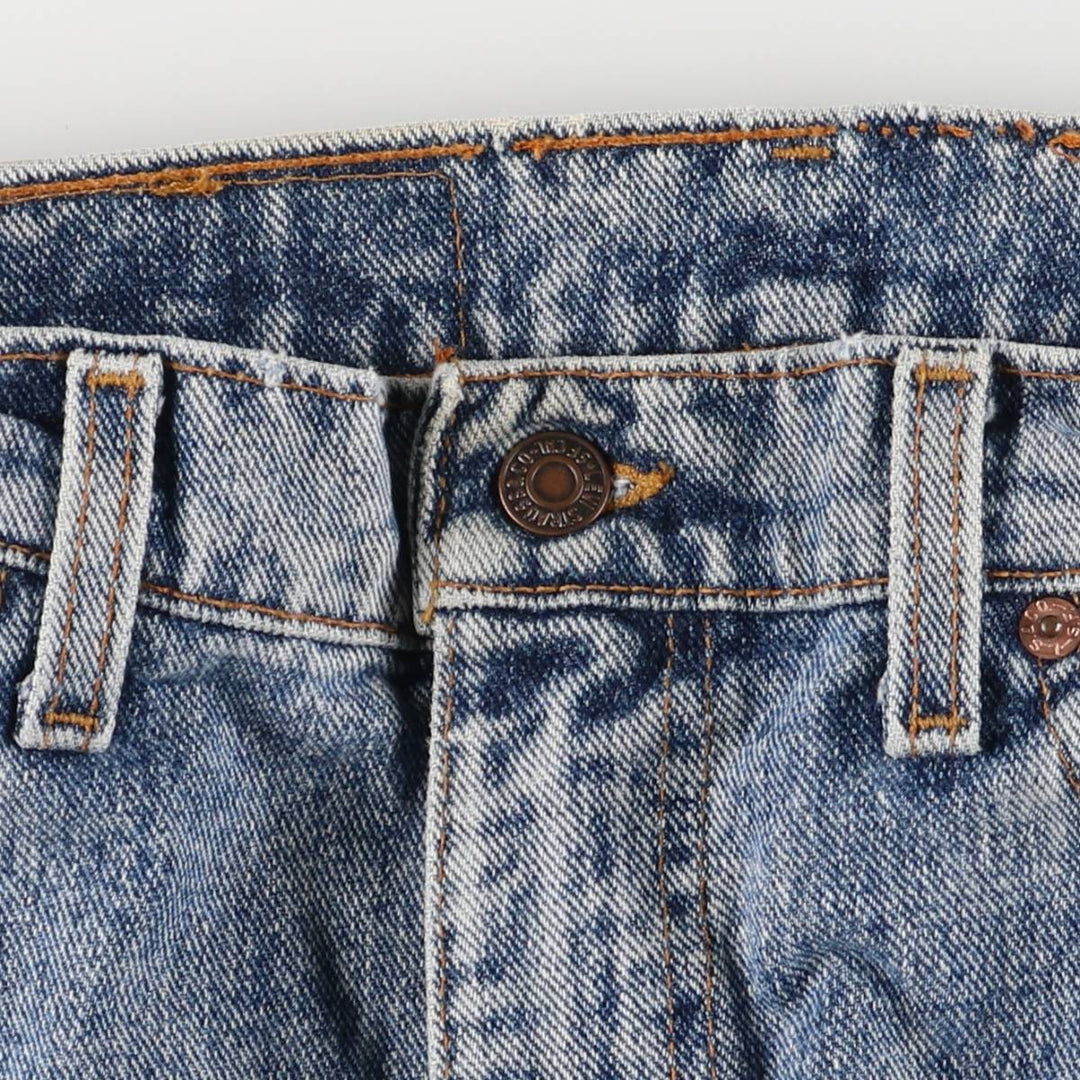 2000'S Levi's 0550-4891 Tapered Denim Pants, Made in USA, Men's Size 34 (approx.) cotton blue type Vintage Second Hand