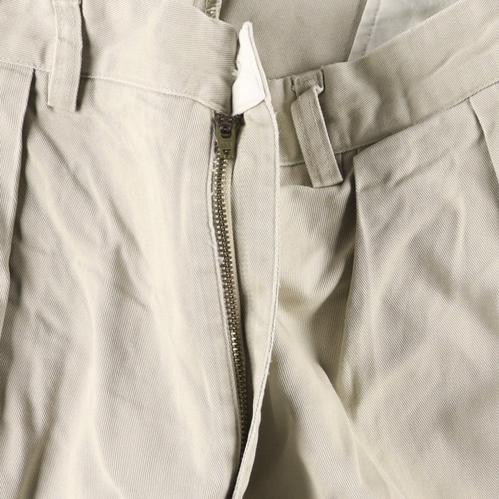 Ralph Lauren POLO by Ralph Lauren ANDREW PANT Two-pleat chino pants for men, equivalent to W34 cotton Beige type Vintage Second Hand