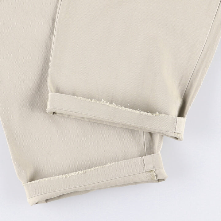 Ralph Lauren POLO by Ralph Lauren ANDREW PANT Two-pleat chino pants for men, equivalent to W34 cotton Beige type Vintage Second Hand
