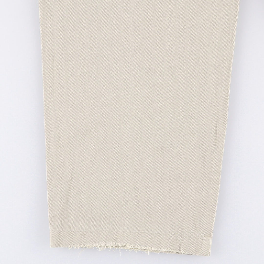 Ralph Lauren POLO by Ralph Lauren ANDREW PANT Two-pleat chino pants for men, equivalent to W34 cotton Beige type Vintage Second Hand