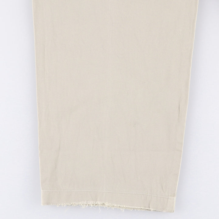 Ralph Lauren POLO by Ralph Lauren ANDREW PANT Two-pleat chino pants for men, equivalent to W34 cotton Beige type Vintage Second Hand