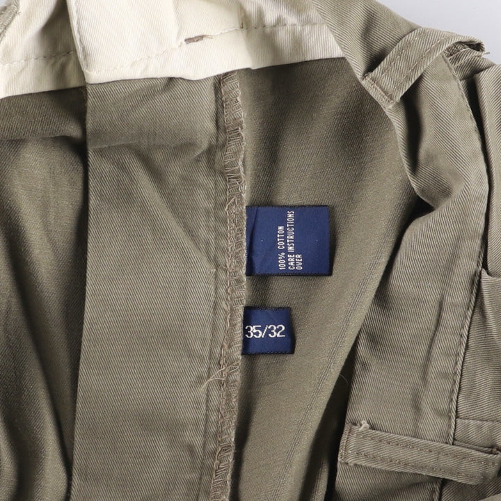 Ralph Lauren POLO by Ralph Lauren ANDREW PANT Two-pleat chino pants for men, equivalent to W34 cotton Khaki type Vintage Second Hand