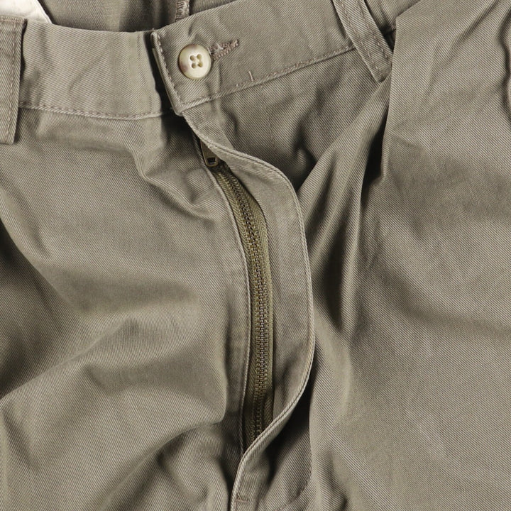 Ralph Lauren POLO by Ralph Lauren ANDREW PANT Two-pleat chino pants for men, equivalent to W34 cotton Khaki type Vintage Second Hand
