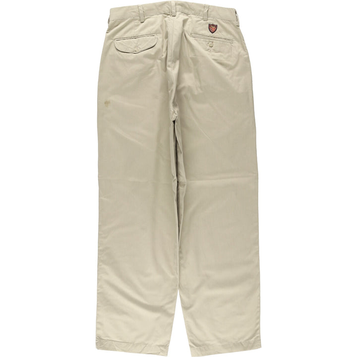 Ralph Lauren POLO GOLF Classic Golf Pant, two-pleat chino pants, men's size W34. cotton Beige type Vintage Second Hand