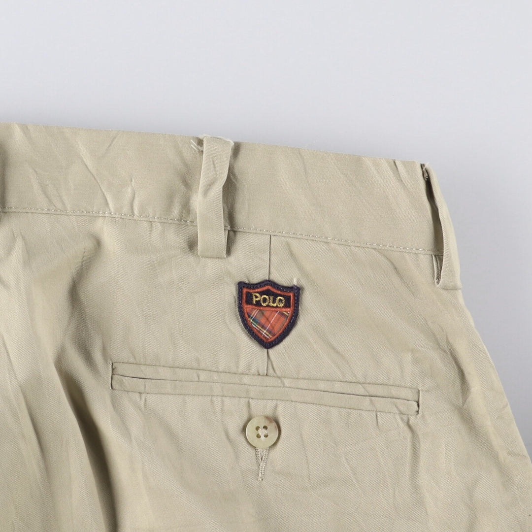 Ralph Lauren POLO GOLF Classic Golf Pant, two-pleat chino pants, men's size W34. cotton Beige type Vintage Second Hand
