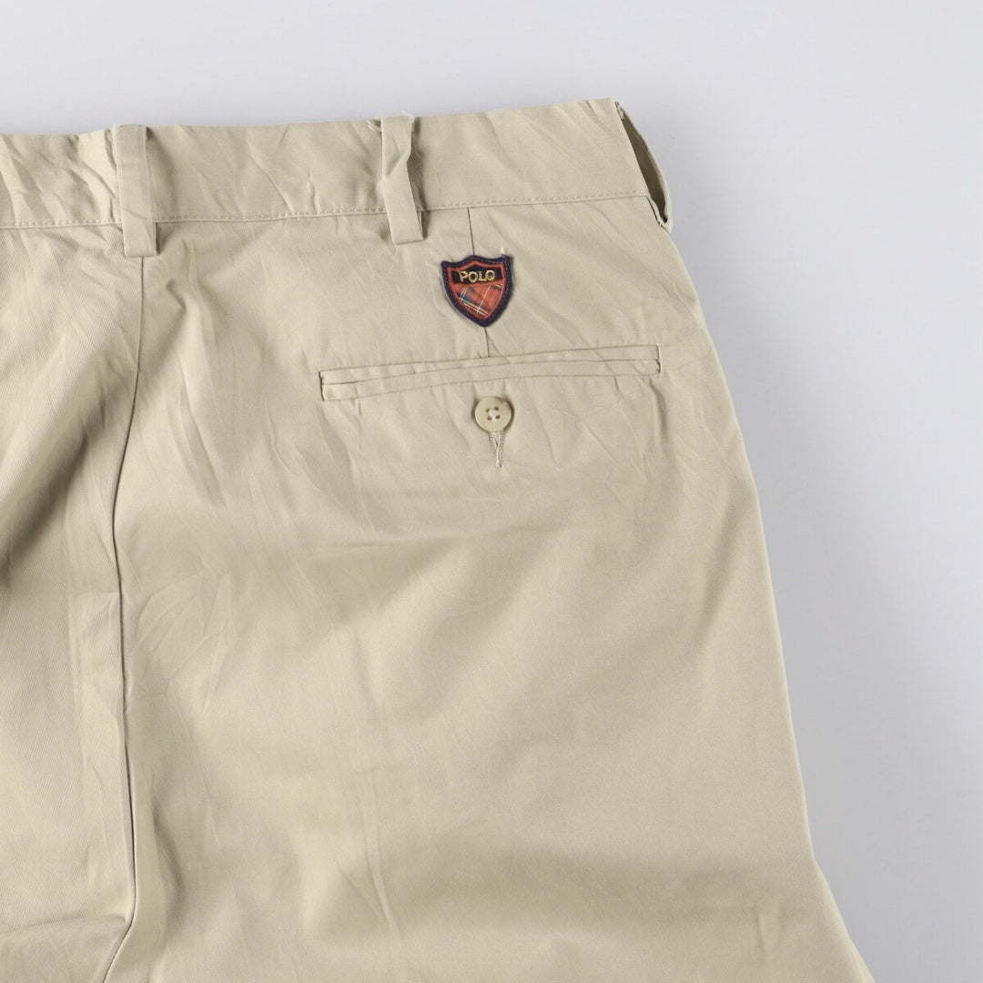 Ralph Lauren POLO GOLF Classic Golf Pant, two-pleat chino pants, men's size W34. cotton Beige type Vintage Second Hand