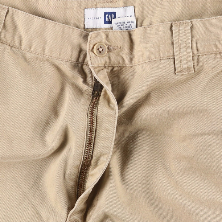 2000'S GAP FACTORY STORE Men's Cargo Pants, Size W37 cotton Beige type Vintage Second Hand
