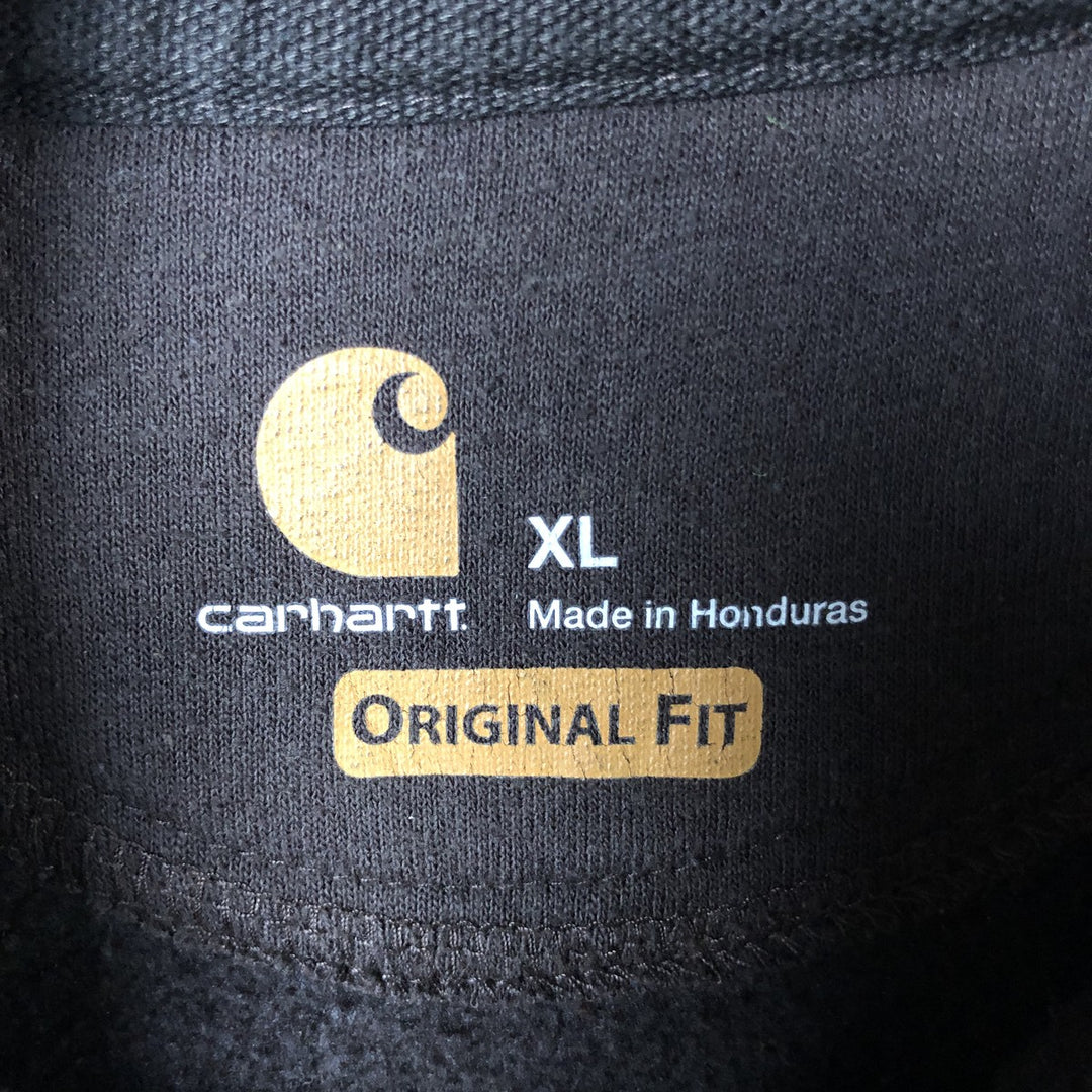 Carhartt ORIGINAL FIT sweatshirt pullover hoodie, men's XL size cotton brown type Vintage Second Hand