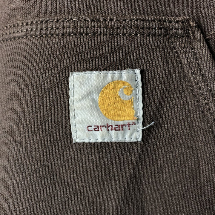 Carhartt ORIGINAL FIT sweatshirt pullover hoodie, men's XL size cotton brown type Vintage Second Hand