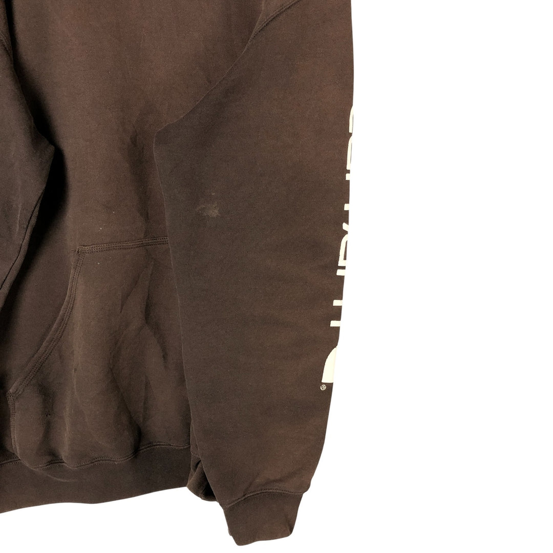 Carhartt ORIGINAL FIT sweatshirt pullover hoodie, men's XL size cotton brown type Vintage Second Hand