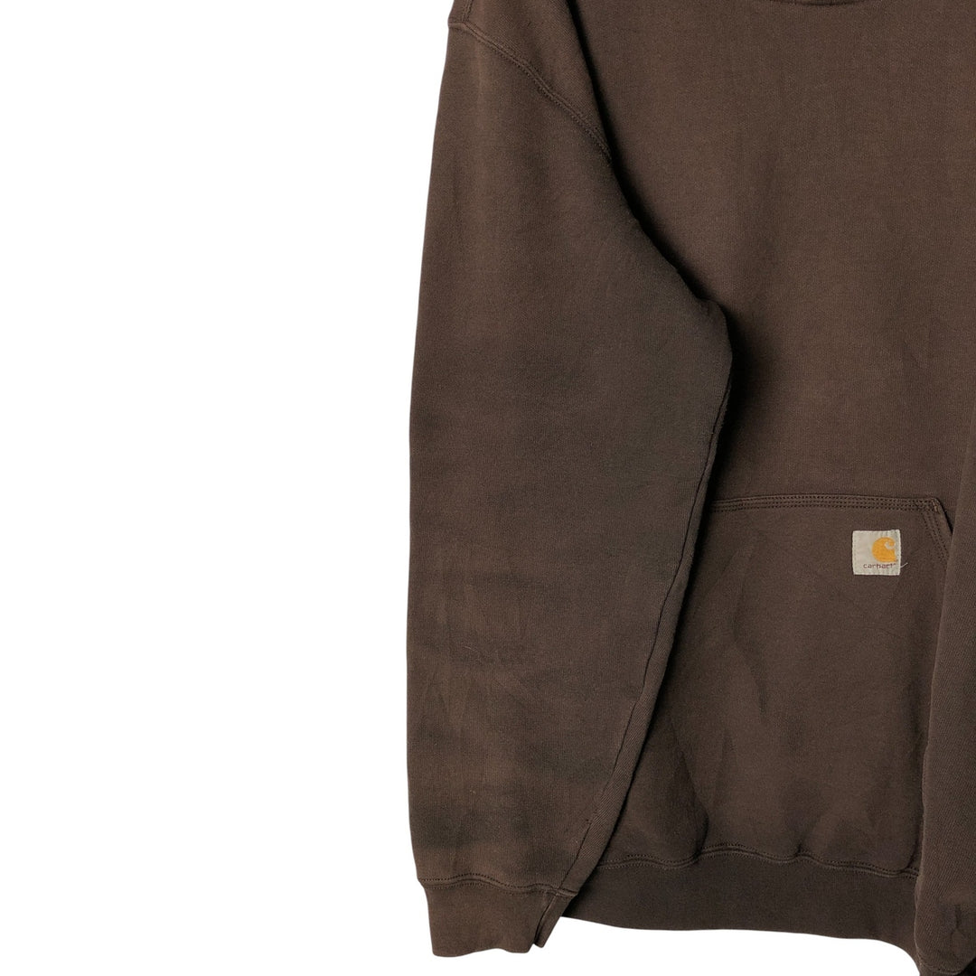 Carhartt ORIGINAL FIT sweatshirt pullover hoodie, men's XL size cotton brown type Vintage Second Hand
