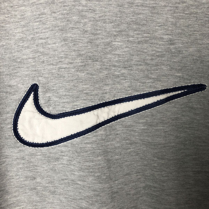 90'S Nike Sweatshirt Pullover Hoodie, Men's Size Medium, Vintage cotton gray type Vintage Second Hand
