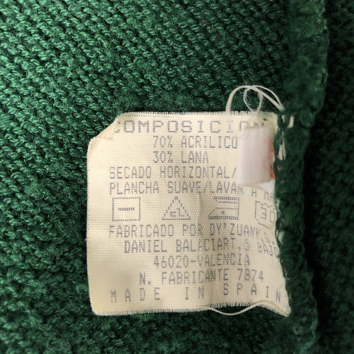 DAVID JORDA Acrylic Knit Cardigan, Men's XL acrylic green type Vintage Second Hand