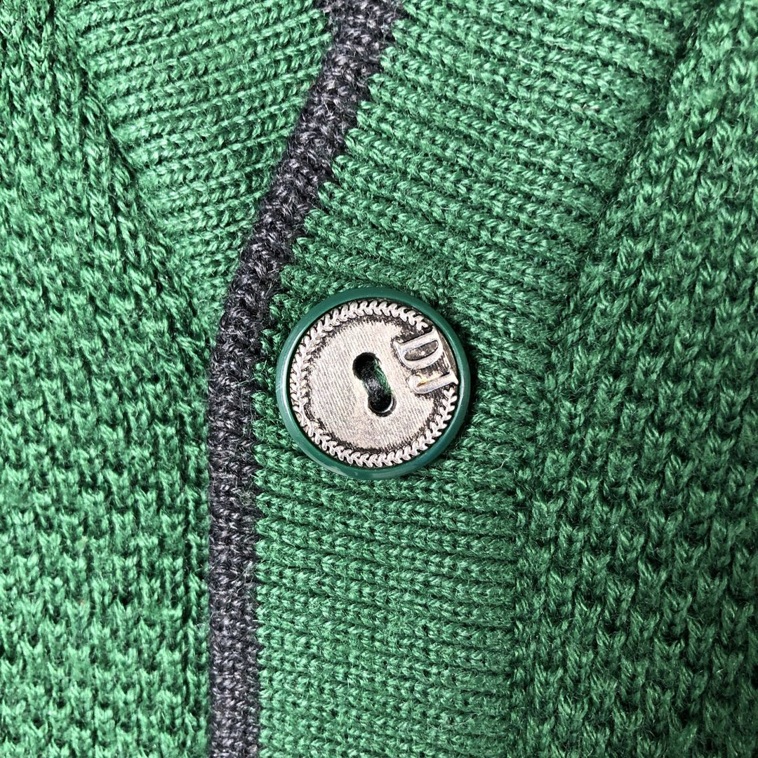 DAVID JORDA Acrylic Knit Cardigan, Men's XL acrylic green type Vintage Second Hand