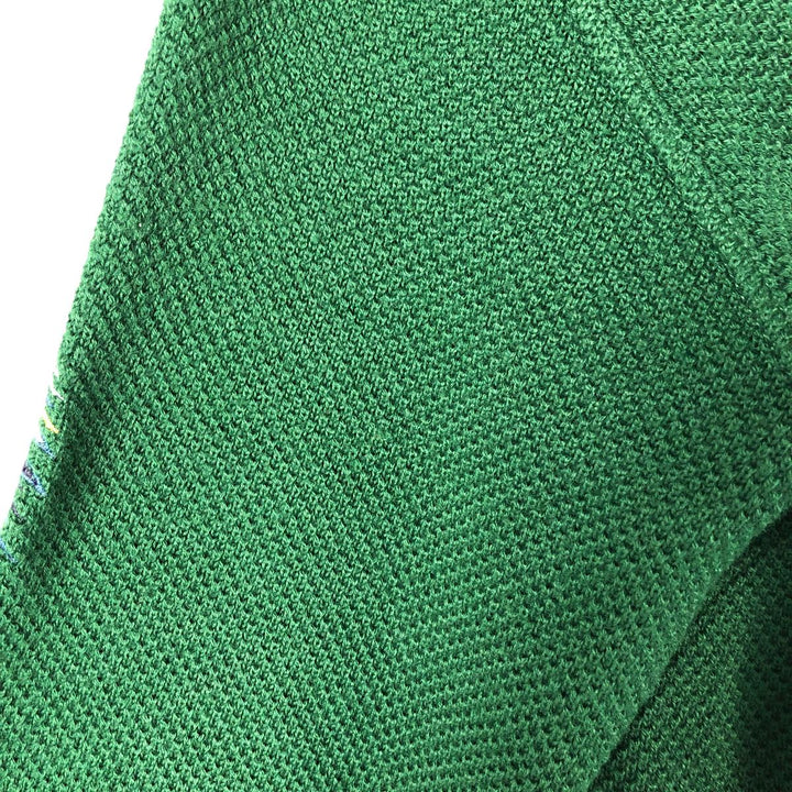DAVID JORDA Acrylic Knit Cardigan, Men's XL acrylic green type Vintage Second Hand