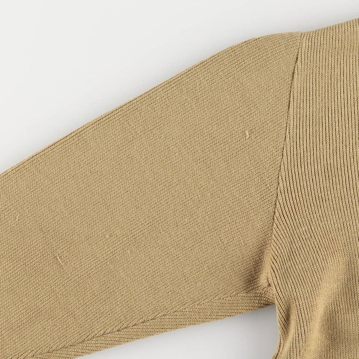 MARCO TRICOT collared knit jacket, men's size L unclear brown type Vintage Second Hand