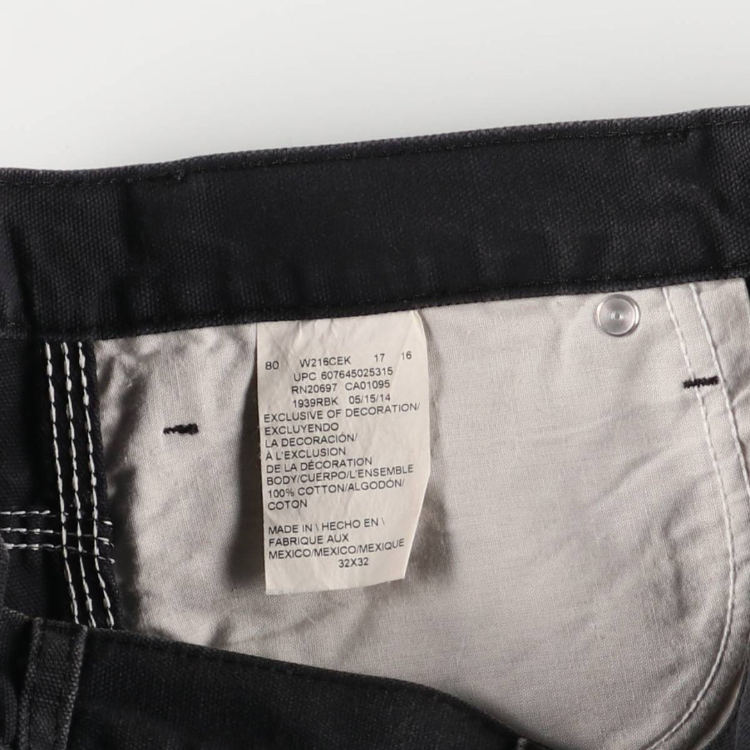 Dickies Duck Painter Pants Men's W33 equivalent cotton black type Vintage Second Hand